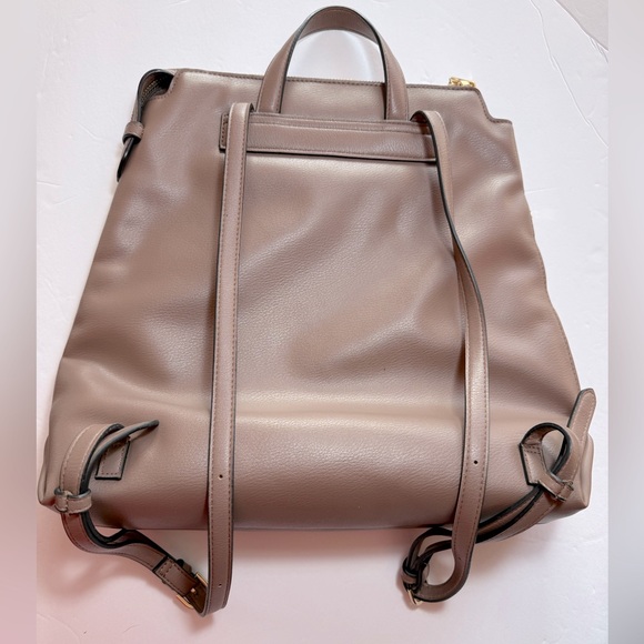 A New Day Modern Soft Mid-Size Backpack Taupe - Picture 3 of 7